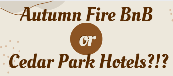 Enjoy a more personalized and comfortable experience with Autumn Fire BNB's extended stay options compared to hotels.